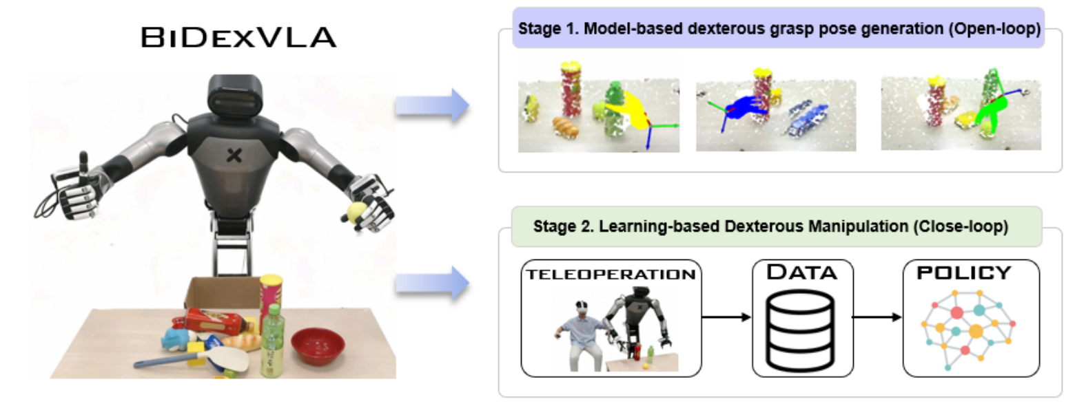 BiDexVLA teaser illustration